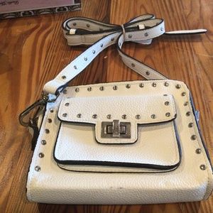 White Small Steve Madden shoulder purse